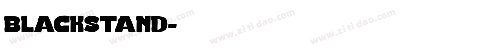 blackstand字体转换