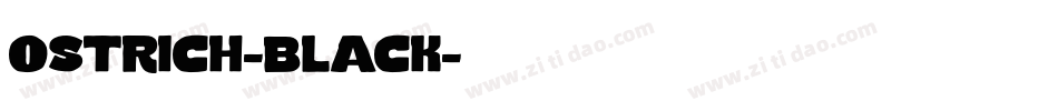 ostrich-black字体转换