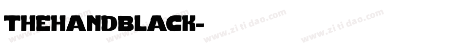 thehandblack字体转换