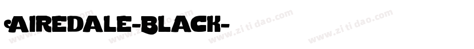 Airedale-Black字体转换