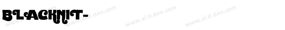 BLACKNIT字体转换