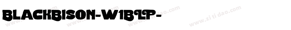 BlackBison-w1BLP字体转换