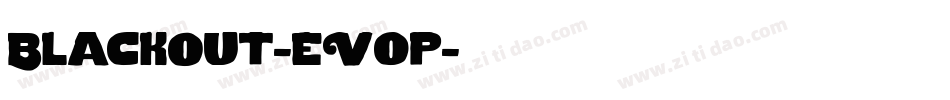 BlackOut-eVop字体转换
