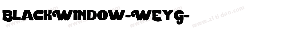 BlackWindow-WEyG字体转换