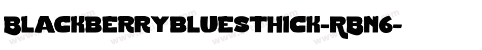 Blackberrybluesthick-RBn6字体转换
