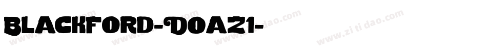 Blackford-DOaz1字体转换
