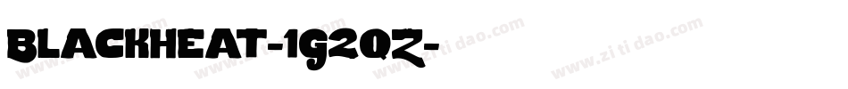Blackheat-1G2qZ字体转换