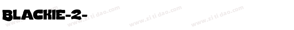 Blackie-2字体转换