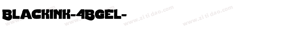 Blackink-4Bgel字体转换