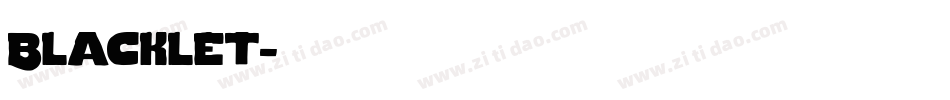 Blacklet字体转换