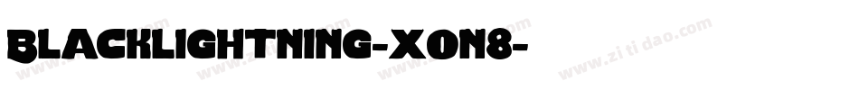 Blacklightning-xOn8字体转换