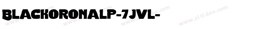Blackoronalp-7jvl字体转换