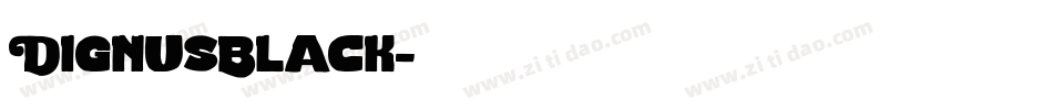 DignusBlack字体转换