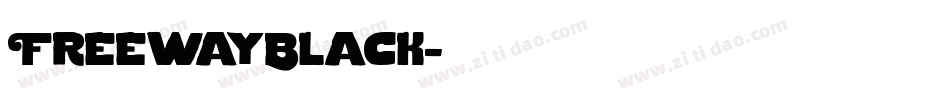 FreewayBlack字体转换