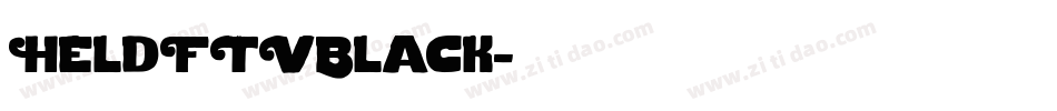 HeldFTVBlack字体转换