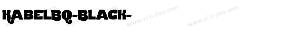 KabelBQ-Black字体转换