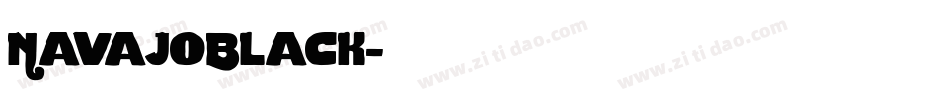 NavajoBlack字体转换
