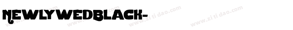 NewlywedBlack字体转换
