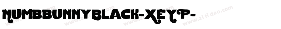 NumbbunnyBlack-XeYP字体转换
