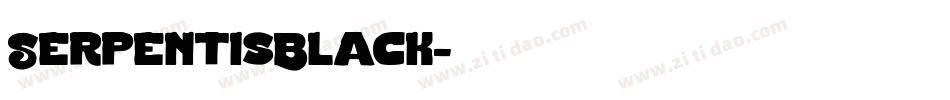 SerpentisBlack字体转换