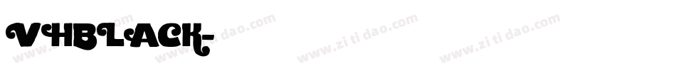 VHBLACK字体转换