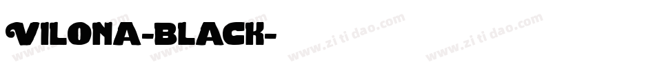 Vilona-black字体转换