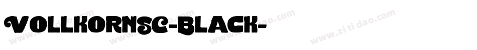 VollkornSC-Black字体转换