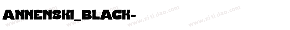 annenski_black字体转换