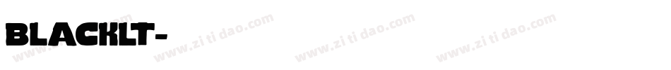 blacklt字体转换