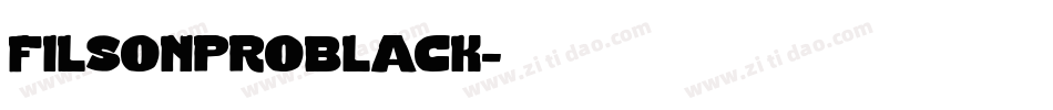 filsonproblack字体转换