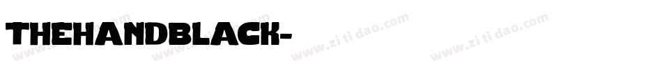thehandblack字体转换