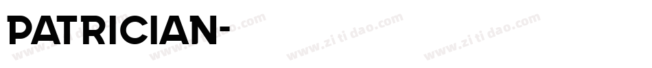 Patrician字体转换