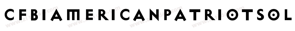 Cfb1AmericanPatriotSolid2Bold-2WMo字体转换