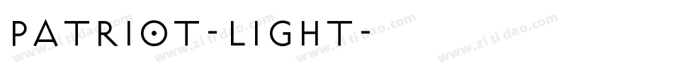 Patriot-Light字体转换