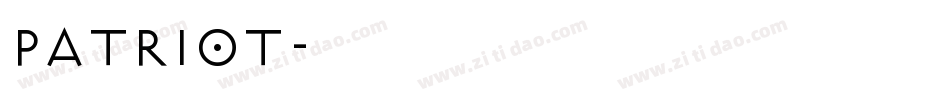 Patriot字体转换