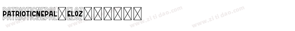 PatrioticNepal-El0z字体转换