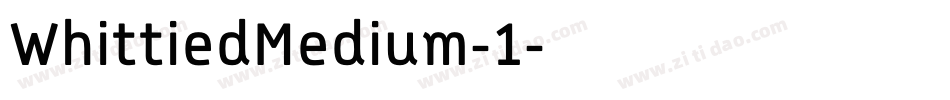 WhittiedMedium-1字体转换