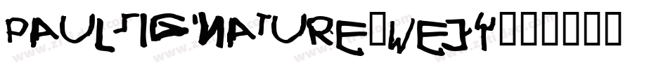 PaulSignature-WEJY字体转换