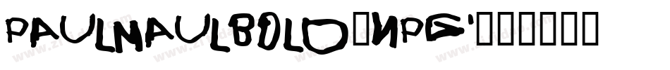 PaulmaulBold-npg字体转换