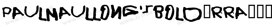 PaulmaulLongsBold-RRA字体转换