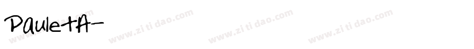PauletA字体转换