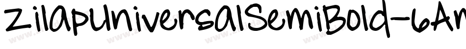ZilapUniversalSemiBold-6AmY字体转换