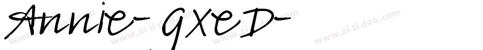 Annie-GXeD字体转换