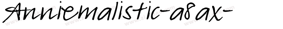 Anniemalistic-a8ax字体转换