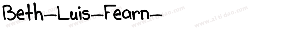 Beth-Luis-Fearn字体转换