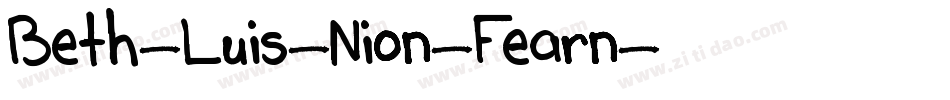 Beth-Luis-Nion-Fearn字体转换