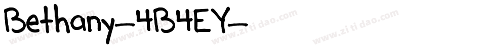 Bethany-4B4EY字体转换