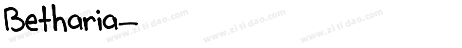 Betharia字体转换