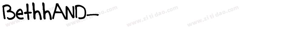 BethhAND字体转换