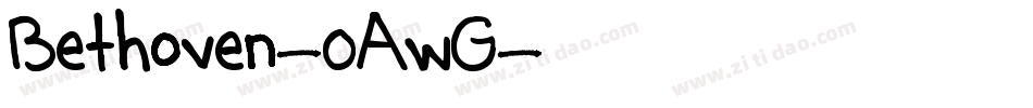 Bethoven-0AwG字体转换